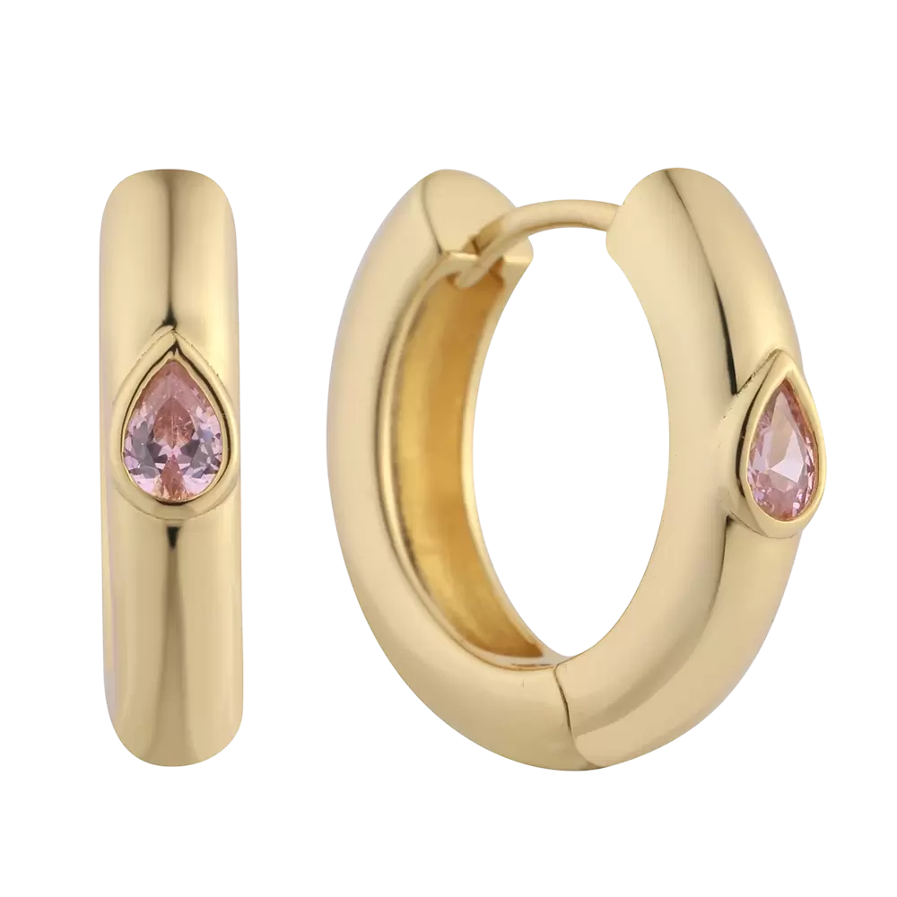 E07750 925スターリングシルバーCZイヤリング