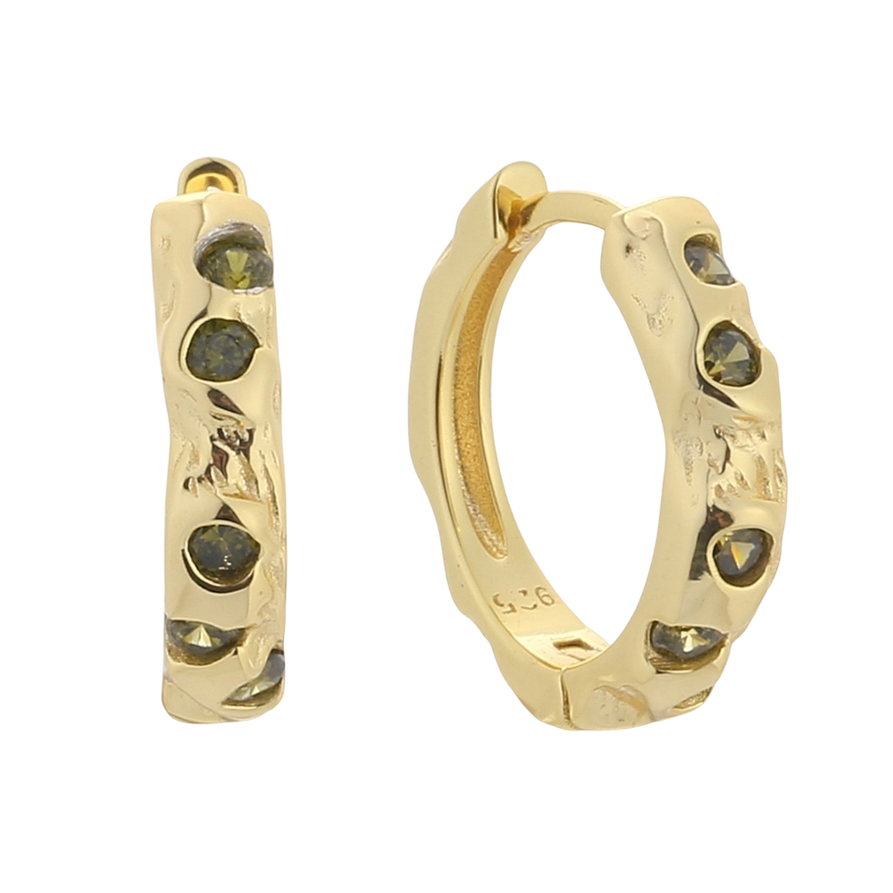 E08728 925スターリングシルバーCZイヤリング