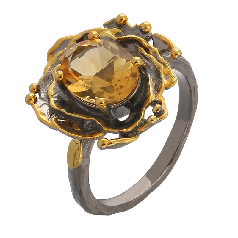 YR03635 925スターリングシルバー クリティン ハンドメイドリング