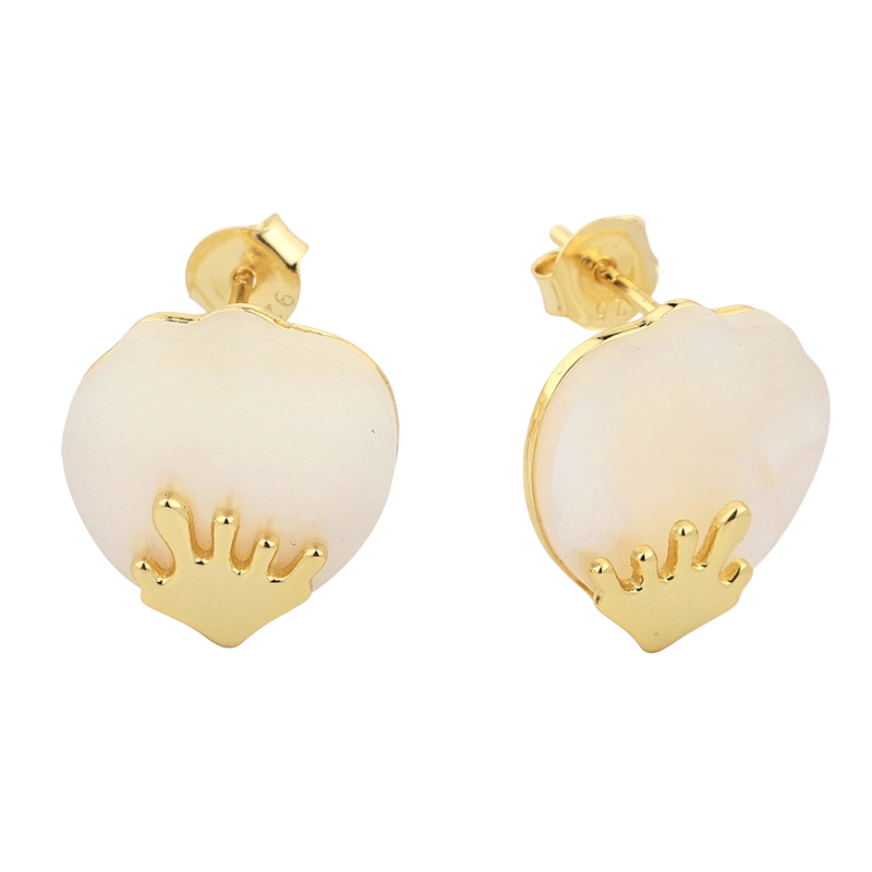 PLE07838 925スターリングシルバー マザーオブパール イヤリング